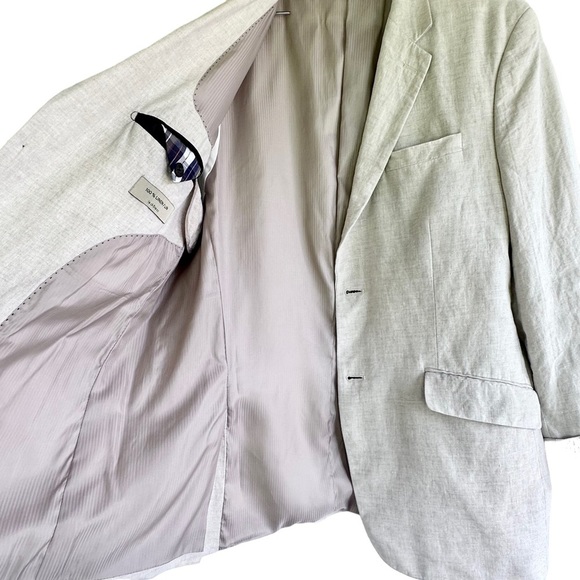 100% Linen Boyfriend Blazer Jacket - Picture 9 of 14